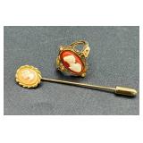 Collection of Vintage Cameo Necklaces, Brooches and Earrings Collection of Vintage Cameo Necklaces, Brooches and Earrings