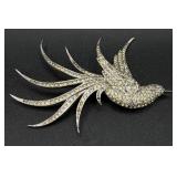 MB Boucher Right Facing Pave Swallow Bird Pin MB Boucher Right Facing Pave Swallow Bird Pin