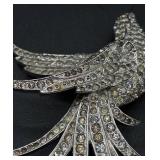 MB Boucher Right Facing Pave Swallow Bird Pin MB Boucher Right Facing Pave Swallow Bird Pin