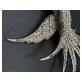 MB Boucher Right Facing Pave Swallow Bird Pin MB Boucher Right Facing Pave Swallow Bird Pin