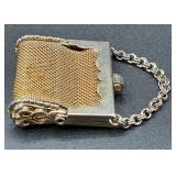 Vintage Jewelry Bundle of  Art Deco Shoe Scarf Clips, Mother of Pearl Collar Chain, Coin Purse and Pillbox Vintage Jewelry Bundle of  Art Deco Shoe Scarf Clips, Mother of Pearl Collar Chain, Coin Purse and Pillbox