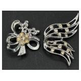 Variety of Rhinestone Brooches and Pins Variety of Rhinestone Brooches and Pins