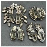 Dazzling Assortment of Rhinestone Clip-On, Twist-On and Stud Earrings Dazzling Assortment of Rhinestone Clip-On, Twist-On and Stud Earrings