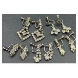 Dazzling Assortment of Rhinestone Clip-On, Twist-On and Stud Earrings Dazzling Assortment of Rhinestone Clip-On, Twist-On and Stud Earrings