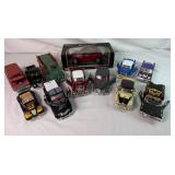 Assortment of 11 1:24 Scale Diecast Models plus 1:18 Scale PT Cruiser