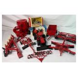 Collection of Ertl Implements and Case STX450 plus Grinder/Mixer Mill