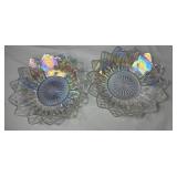 Vintage Federal Glass Iridescent Petal Glassware Collection Vintage Federal Glass Iridescent Petal Glassware Collection