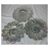 Vintage Federal Glass Iridescent Petal Glassware Collection Vintage Federal Glass Iridescent Petal Glassware Collection