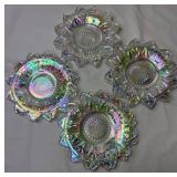 Vintage Federal Glass Iridescent Petal Glassware Collection Vintage Federal Glass Iridescent Petal Glassware Collection