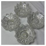 Vintage Federal Glass Iridescent Petal Glassware Collection Vintage Federal Glass Iridescent Petal Glassware Collection