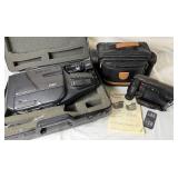 Camcorder Package (2 units) - Samsung SCF755 VHS Camera/Recorder and Hitachi VM-E510A 8mm X24