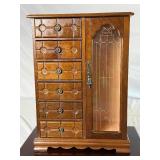 Jewelry Armoire Package - 2 Pieces, Armoire and 6 Drawer Jewelry Box