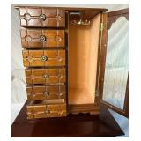 Jewelry Armoire Package - 2 Pieces, Armoire and 6 Drawer Jewelry Box