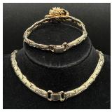 Vintage Red Accented Necklaces, Earrings, Pins and Pendants