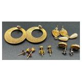 Vintage Red Accented Necklaces, Earrings, Pins and Pendants