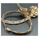 Vintage Red Accented Necklaces, Earrings, Pins and Pendants