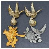 Assortment of Animal Pins, Necklaces and Pendants