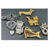 Assortment of Animal Pins, Necklaces and Pendants