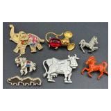 Assortment of Animal Pins, Necklaces and Pendants