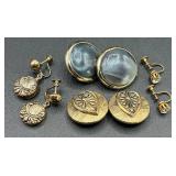 Vintage White Gold Tone Necklaces, Bracelets, Earrings and Pins