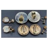 Vintage White Gold Tone Necklaces, Bracelets, Earrings and Pins