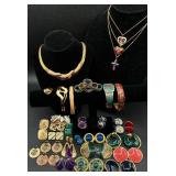 Vintage Enamel Jewelry, Cloisonne Bracelets and Rings Vintage Enamel Jewelry, Cloisonne Bracelets and Rings