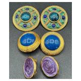 Vintage Enamel Jewelry, Cloisonne Bracelets and Rings Vintage Enamel Jewelry, Cloisonne Bracelets and Rings