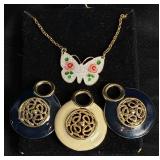 Vintage Enamel Jewelry, Cloisonne Bracelets and Rings Vintage Enamel Jewelry, Cloisonne Bracelets and Rings