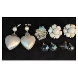 Vintage Crystal Beaded Necklaces, Earrings and Translucent Rings