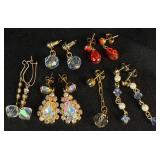Vintage Crystal Beaded Necklaces, Earrings and Translucent Rings