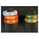 Vintage Crystal Beaded Necklaces, Earrings and Translucent Rings