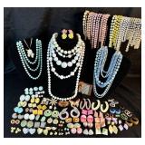Vintage Pastel Necklaces and Earrings