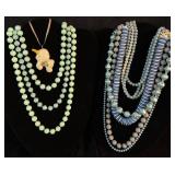 Vintage Pastel Necklaces and Earrings