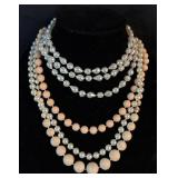 Vintage Pastel Necklaces and Earrings