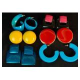 Retro Rainbow Collection of Earrings and Necklaces