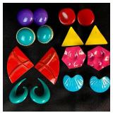 Retro Rainbow Collection of Earrings and Necklaces