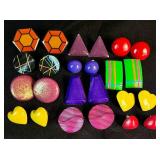 Retro Rainbow Collection of Earrings and Necklaces