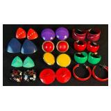 Retro Rainbow Collection of Earrings and Necklaces