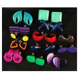 Retro Rainbow Collection of Earrings and Necklaces