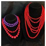 Retro Rainbow Collection of Earrings and Necklaces