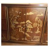 Chinoiserie 9 Drawer 2 Door Dresser with Mirror by Dixie Ming Tree Chinoiserie 9 Drawer 2 Door Dresser with Mirror by Dixie Ming Tree