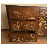 Chinoiserie 9 Drawer 2 Door Dresser with Mirror by Dixie Ming Tree Chinoiserie 9 Drawer 2 Door Dresser with Mirror by Dixie Ming Tree