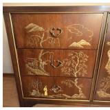 Chinoiserie 9 Drawer 2 Door Dresser with Mirror by Dixie Ming Tree Chinoiserie 9 Drawer 2 Door Dresser with Mirror by Dixie Ming Tree
