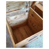 (2) Locking Rustic End Table Chests