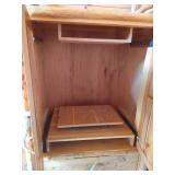 Rustic TV Armoire With Antler Handles