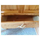 Rustic TV Armoire With Antler Handles