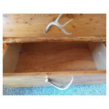 Rustic TV Armoire With Antler Handles