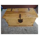 Locking Rustic Coffee Table Chest
