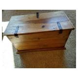 Locking Rustic Coffee Table Chest