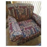Oversized Upholstered Chair With Ottoman